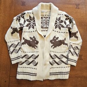 Gap Kids Sarah Jessica Parker Fairisle Grey Bunny Cardigan Large